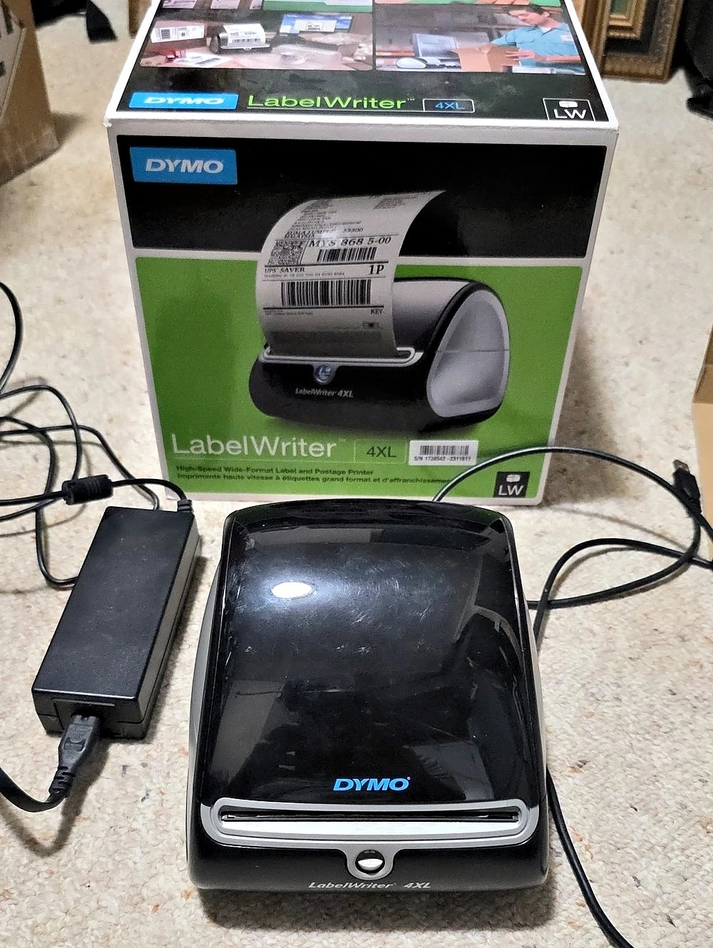 DYMO LabelWriter 4XL Thermal Label Printer Black & Green